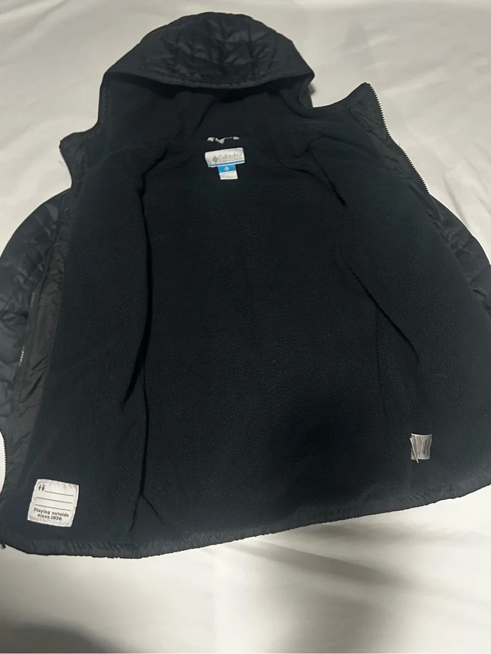 Columbia Black Quilted Hooded Puffer Jacket